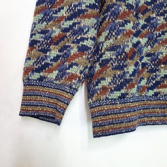 Missoni Sport Abstract Print Wool Blend Grandpa Crewneck Sweater - Picture 2 of 4